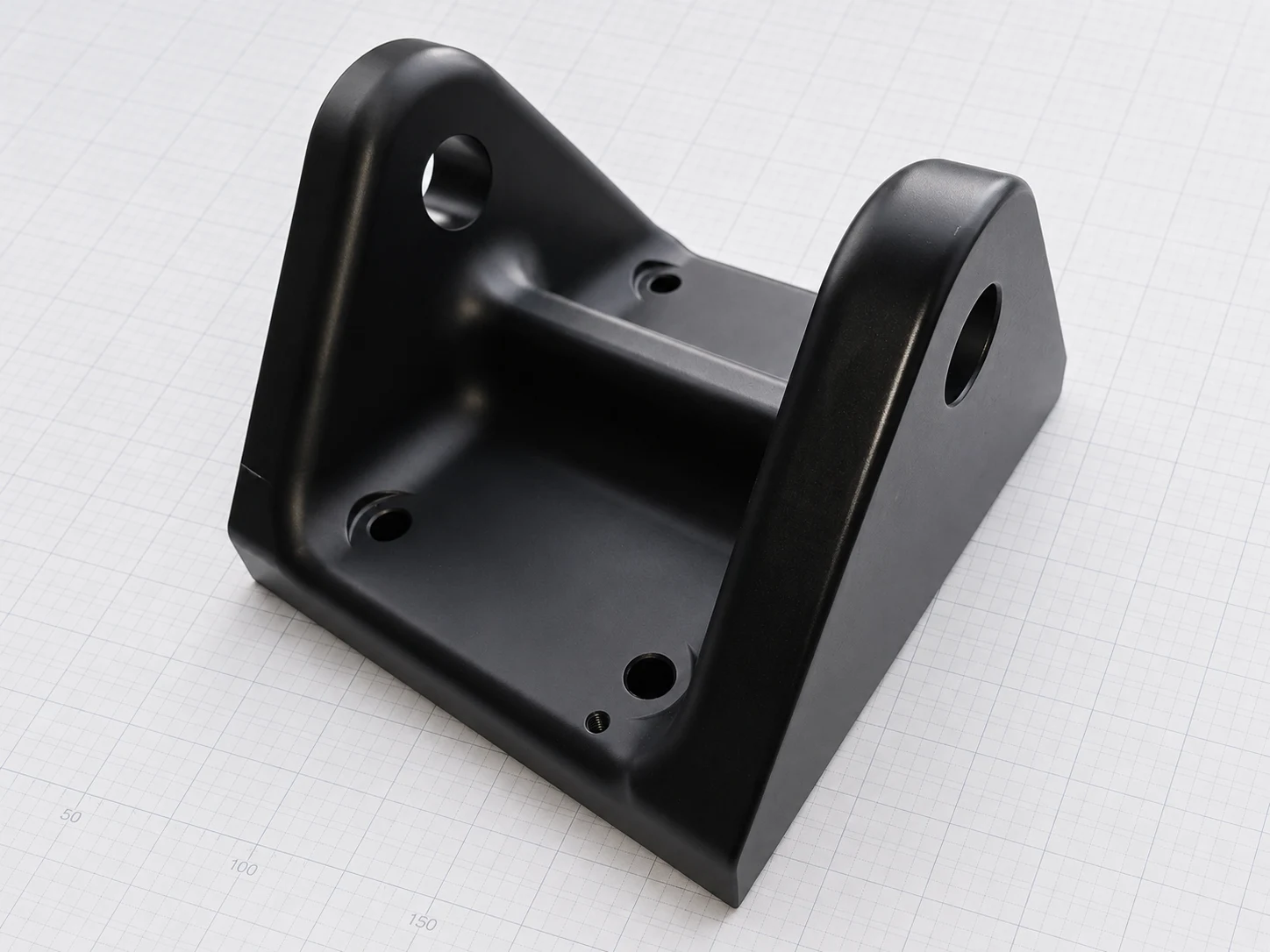 Machined replacement rudder bracket ready to fit
