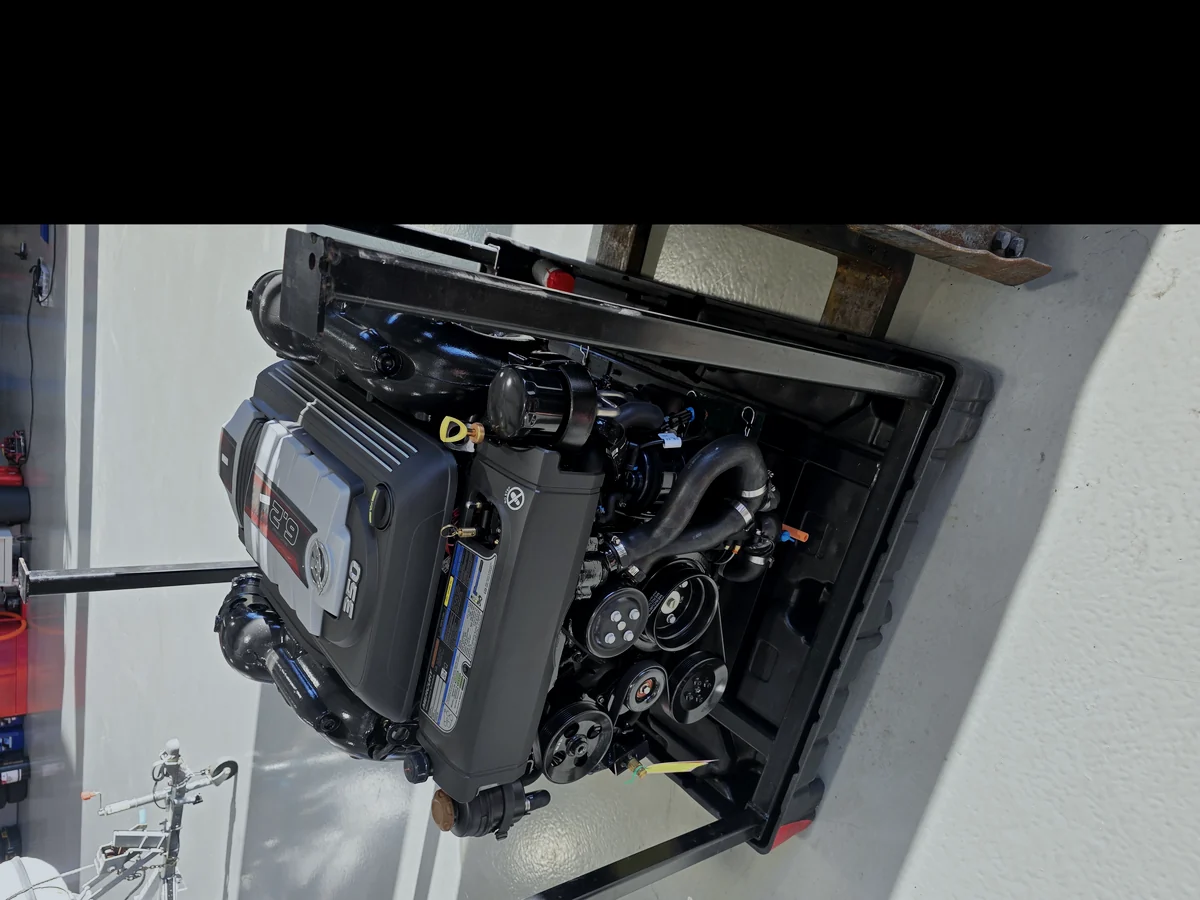 New MerCruiser 6.2 litre 350hp sterndrive engine at the workshop