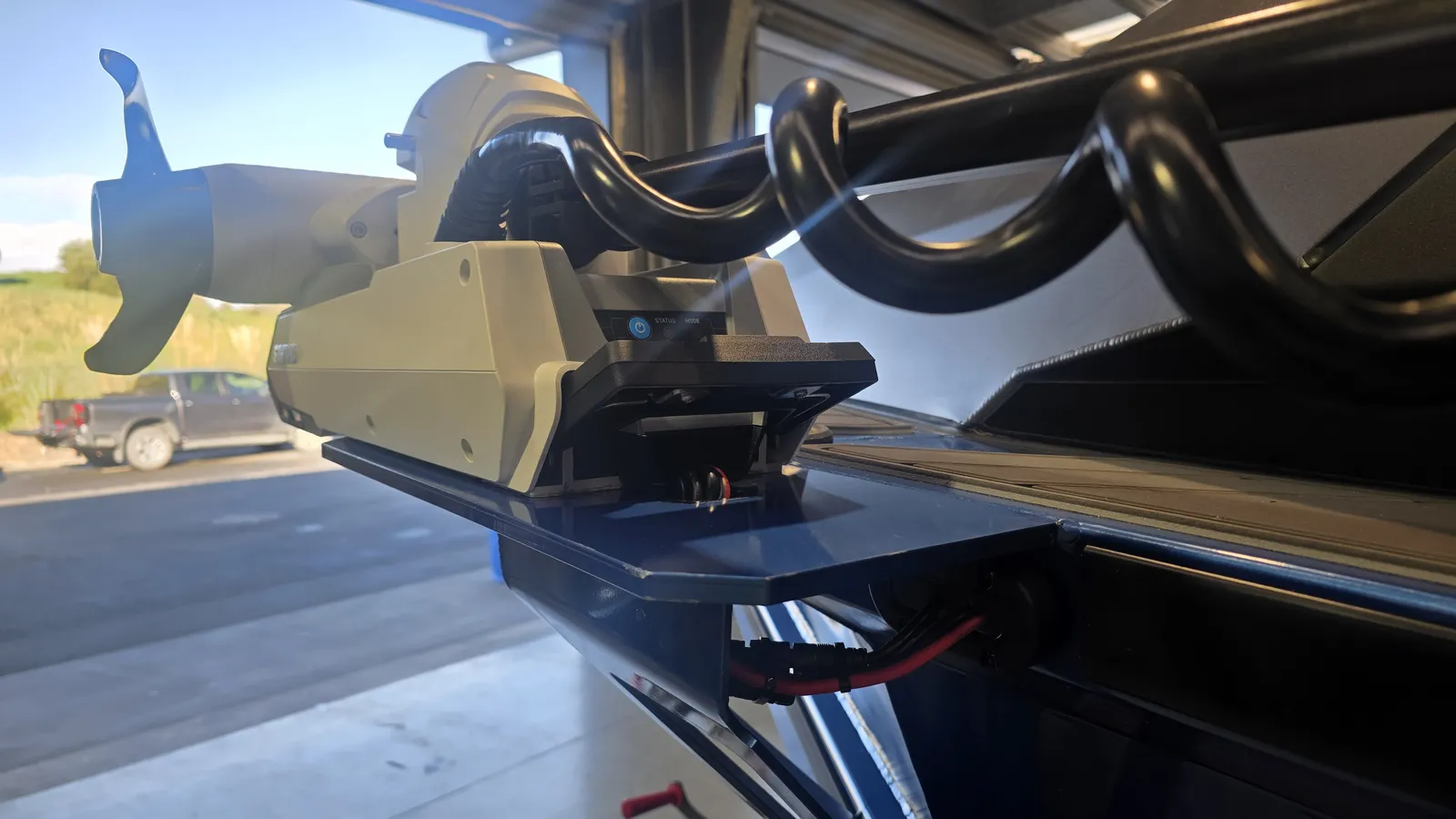 Simrad RECON trolling motor install underway at Marsden Cove Marine